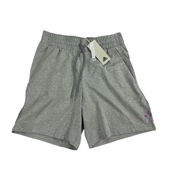 adidas Other - Adidas Mens Essentials Americana Drawstring Knit Jersey 7" Shorts Gray S